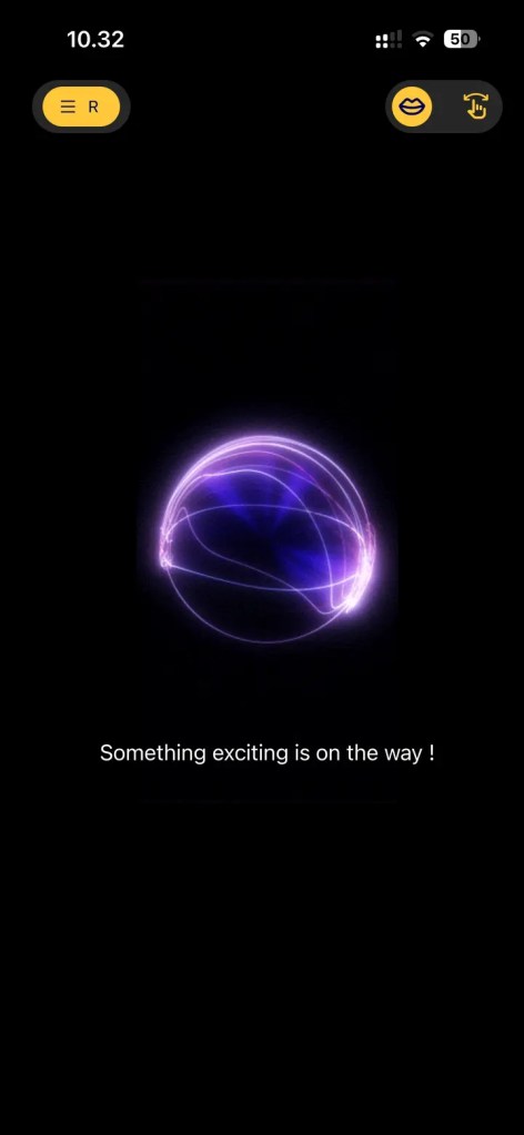 Abstract glowing orb representing the Rydlme voice AI prototype direction.